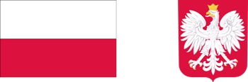 Grafika przedstawia flagę oraz godło Polski