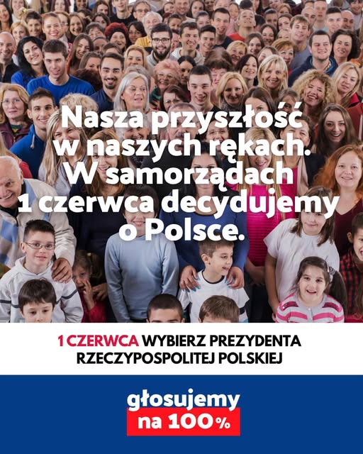 głosujemy na 100 % głosujemy na 100%